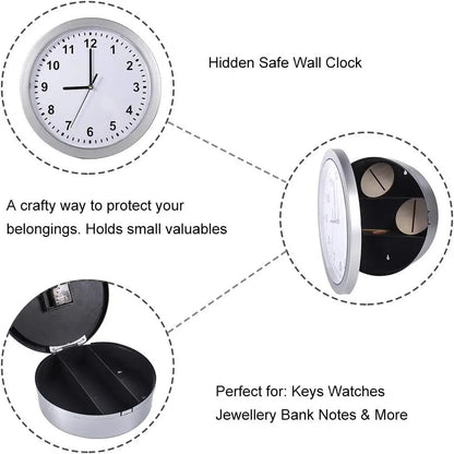 Hidden Wall Clock Storage Safe | Plain Site