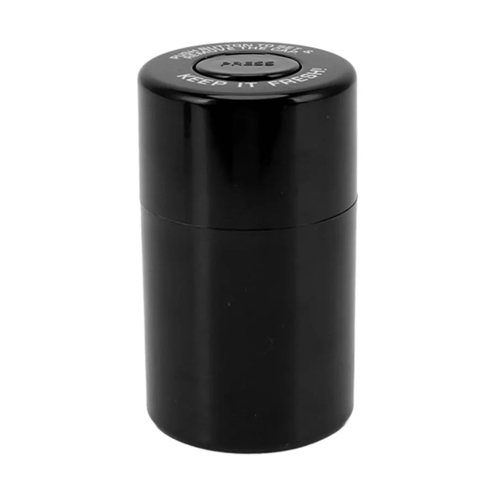 Round Airtight Stash Jar Compact Vacuum Sealed Smell Proof Container Moisture Resistant Leak Proof Herb Storage Case Tea Storage