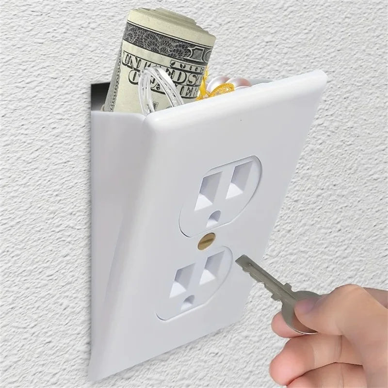 Creative Home Hidden Sight Secret Wall Socket Storage Box Hide Pill Jewellery Security Container Stash Coin Cash And Small Items