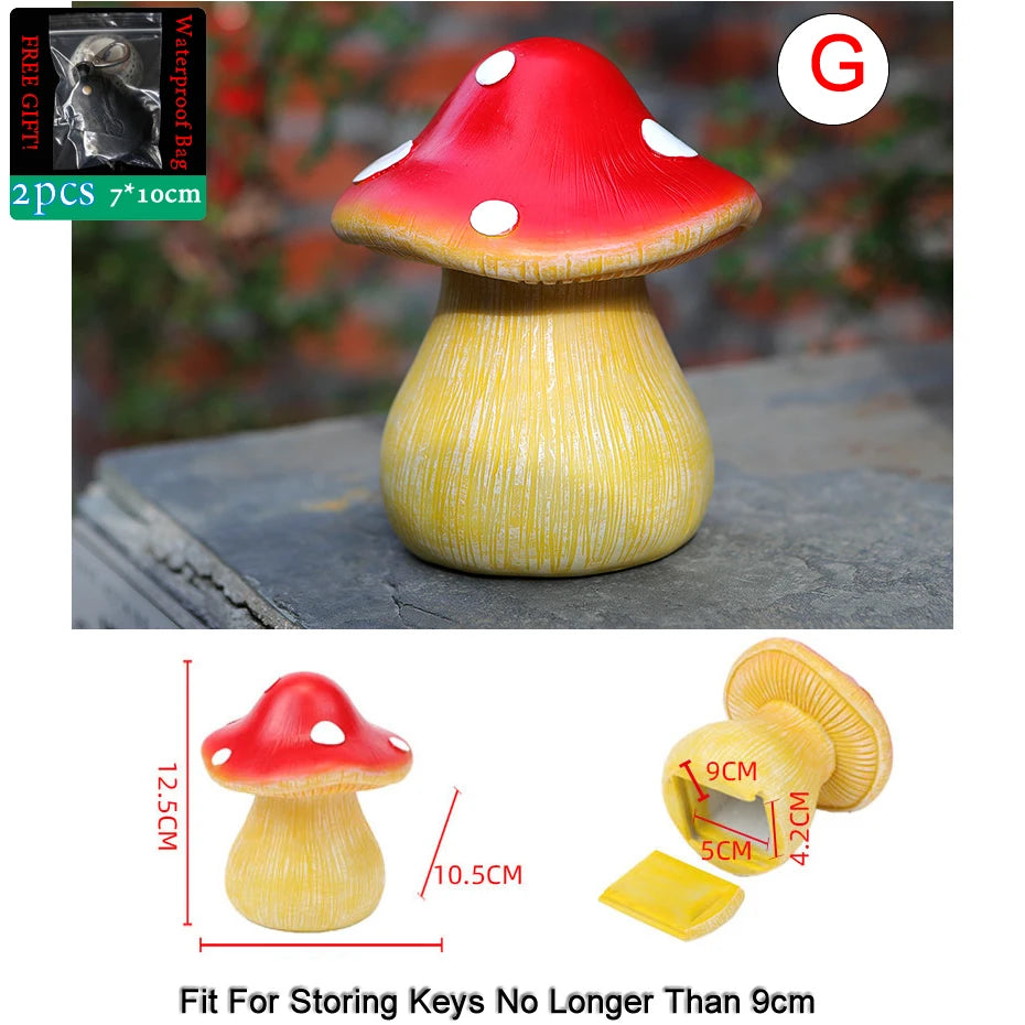 Sight Secret Garden Stone Decoration Ornament Hidden Storage Compartment Diversion Stash Safe Container Home Hide Spare Keys