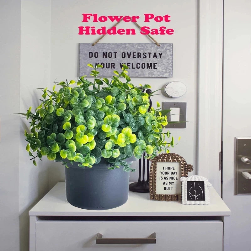 Hidden Safe Flower Pot Hidden Safe Lock Box Surprise Secret Hideaway Plant Stash Hide Money, Jewellery Organizer Other Valuables