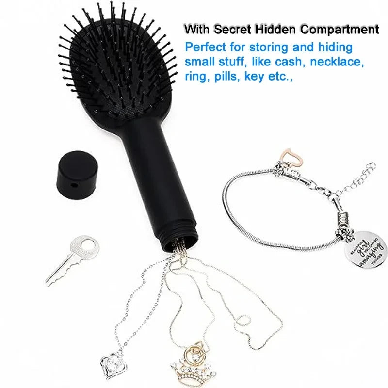 Creative Hair Comb ⁣⁣⁣⁣Hidden Storage Secret Sight Diversion Compartment Concealment Travel Stash Safe Hide Cash Ring Necklace