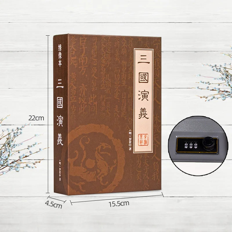 Hidden Safe Box Code Lock Book Shape Secret Simulation Book Cash Jewelry Money Box Organizer Stash Box Metal Piggy Bank Gift