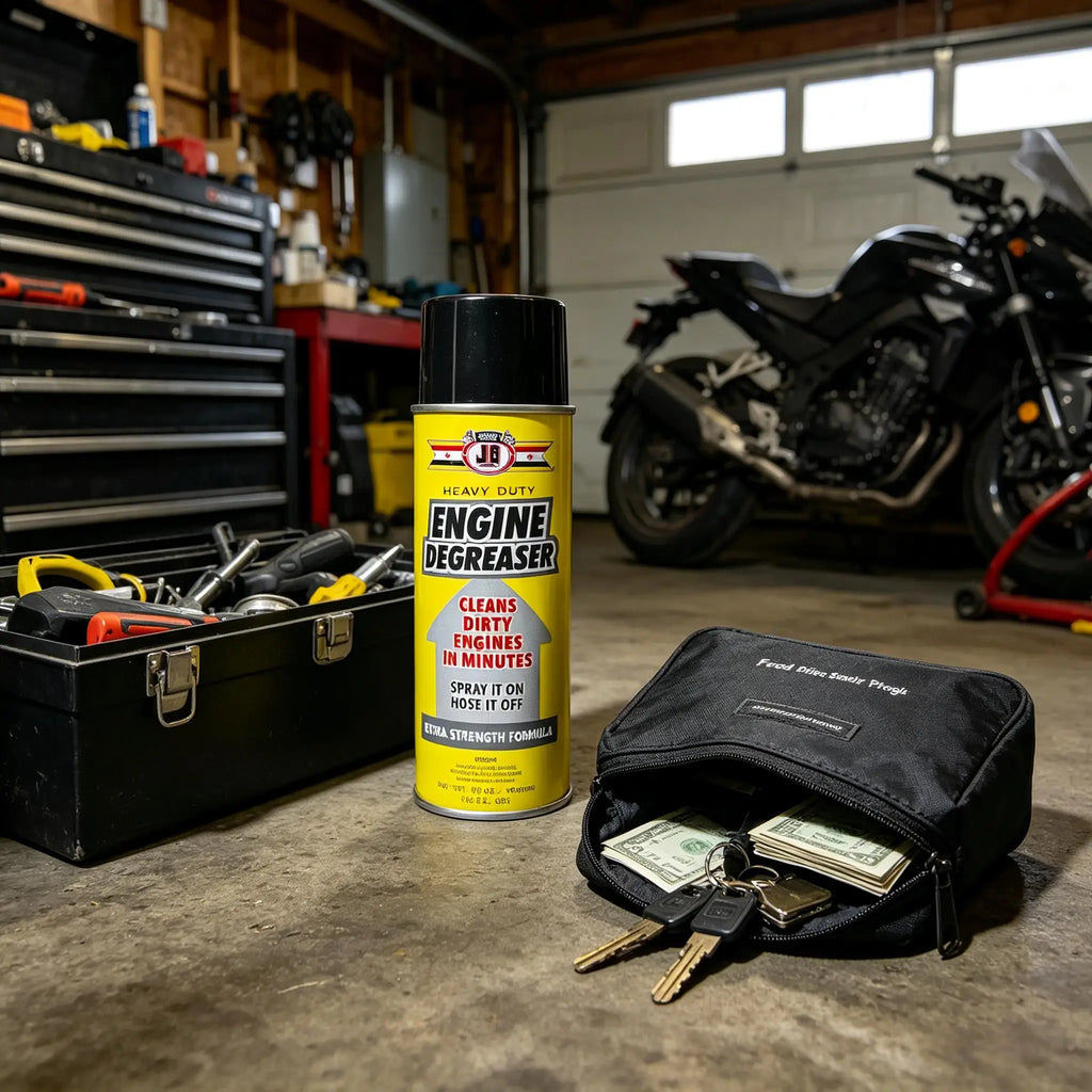 Engine Degreaser Diversion Safe Stash Can with Food Grade Smell Proof Bag with Hidden Compartment for Keys, Cash and Valuables