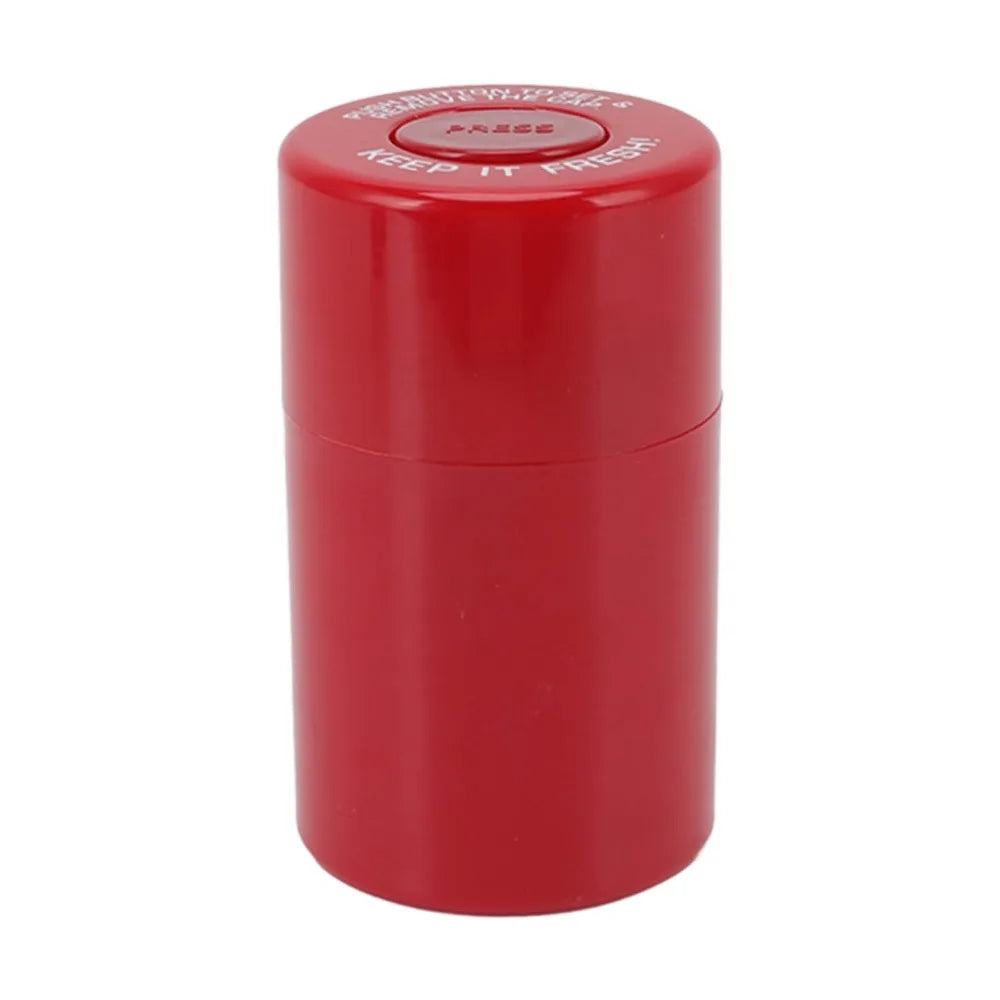 Round Airtight Stash Jar Plastic Compact Smell Proof Container Moisture Resistant Leak Proof Herb Storage Case Tea Storage