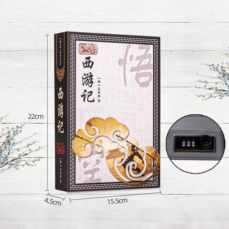 Hidden Safe Box Code Lock Book Shape Secret Simulation Book Cash Jewelry Money Box Organizer Stash Box Metal Piggy Bank Gift