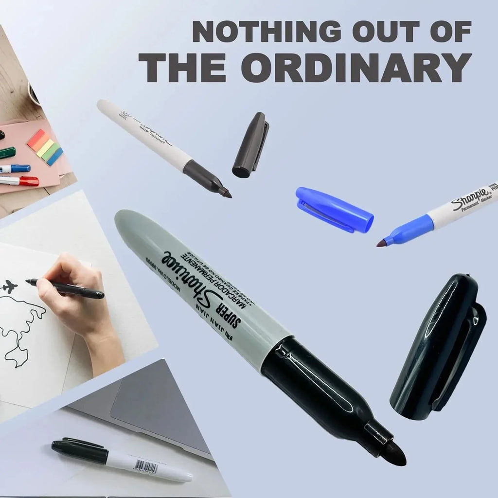 Creative Fake Red Black Marker Pen Hidden Compartment Sight Diversion Safe For Home Office Hide Necklace Money Small Valuables
