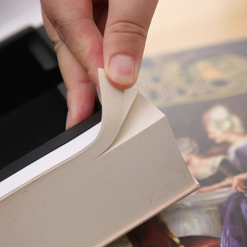 Hidden Safe Box Code Lock Book Shape Secret Simulation Book Cash Jewelry Money Box Organizer Stash Box Metal Piggy Bank Gift