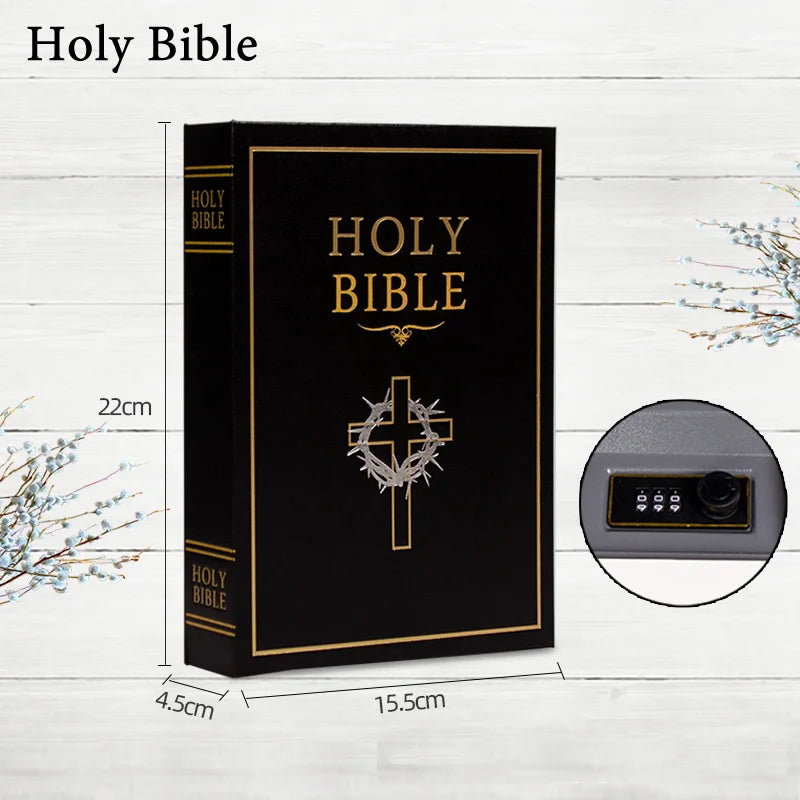 Hidden Safe Box Code Lock Book Shape Secret Simulation Book Cash Jewelry Money Box Organizer Stash Box Metal Piggy Bank Gift