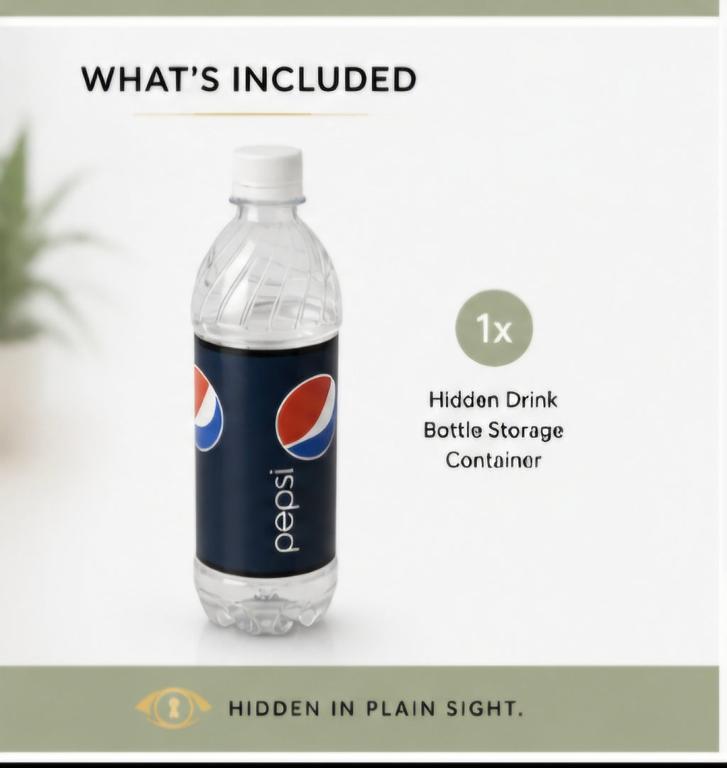 Hidden Drink Bottle Storage Container | Plain Site