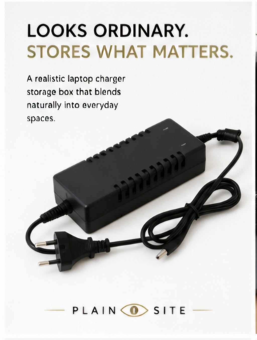 Hidden Laptop Charger Storage Box