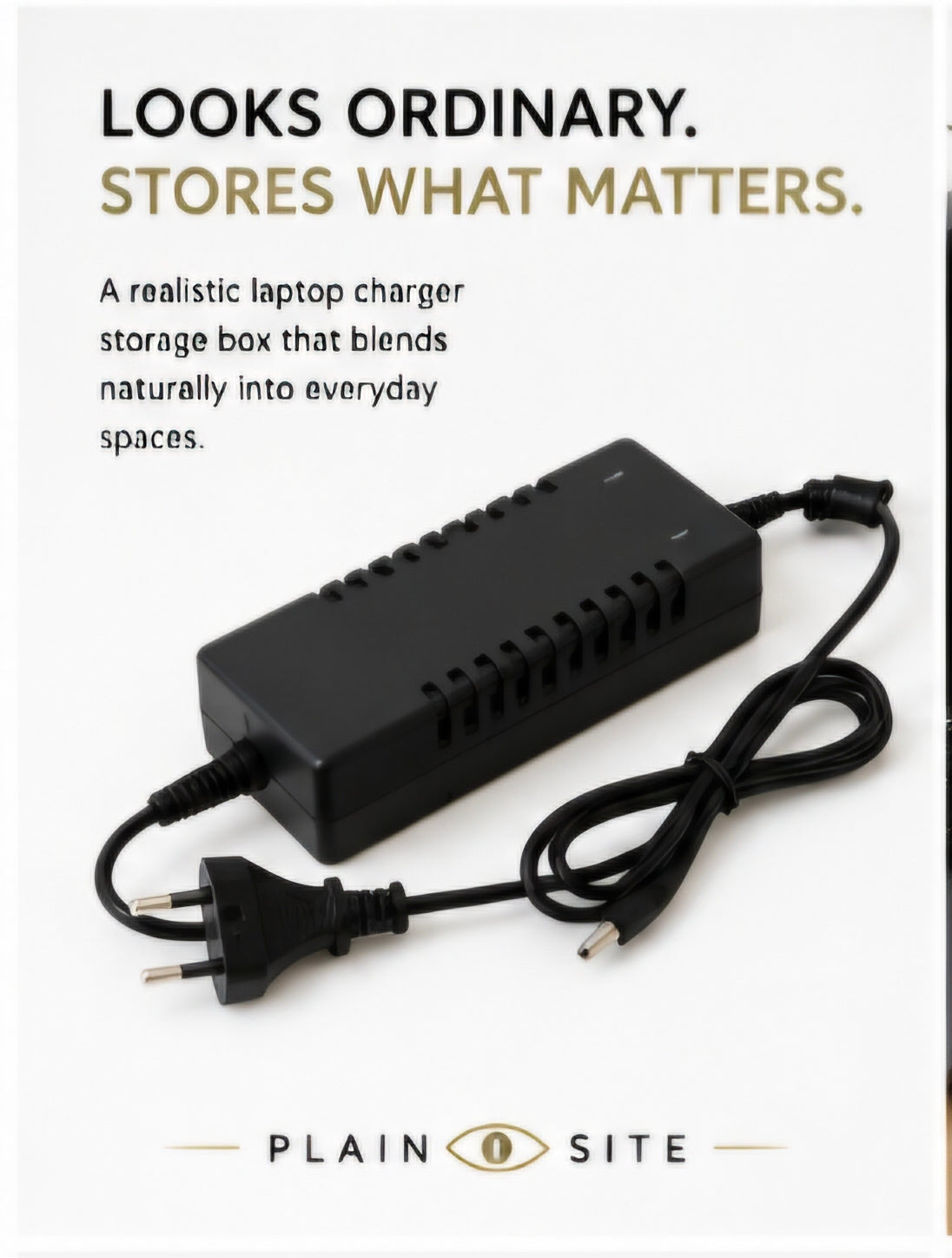 Hidden Laptop Charger Storage Box