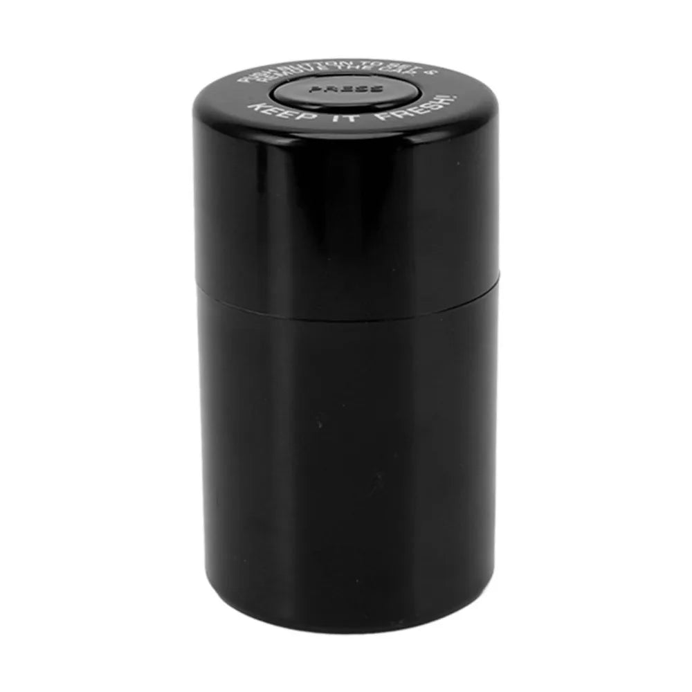 Round Airtight Stash Jar Plastic Compact Smell Proof Container Moisture Resistant Leak Proof Herb Storage Case Tea Storage